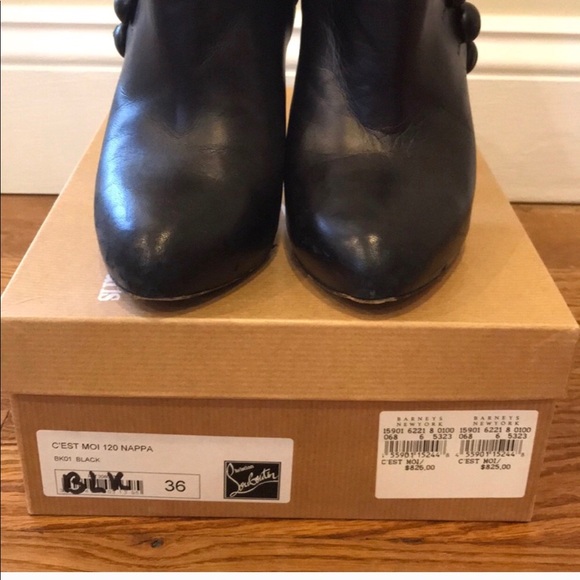 Christian Louboutin C’est Moi 120 Nappa Shoe Boots - Picture 3 of 8
